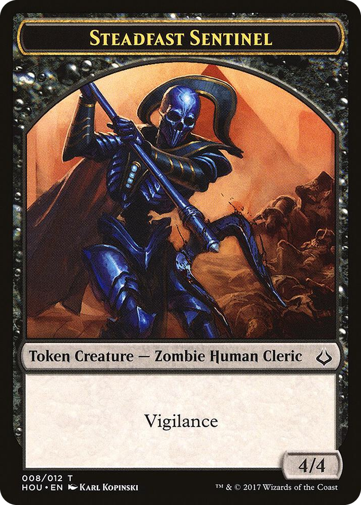 0008 Steadfast Sentinel // Zombie Double-Sided Token T Hour of Devastation