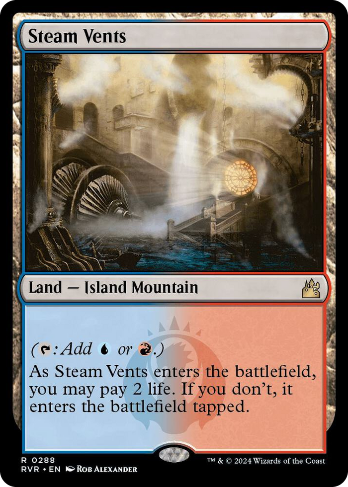 Steam Vents #288 R - Ravnica Remastered Pokemon card