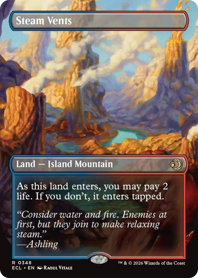 0348 Steam Vents (Borderless) R Lorwyn Eclipsed