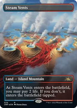 0534 Steam Vents (Borderless) (Galaxy Foil) R Unfinity