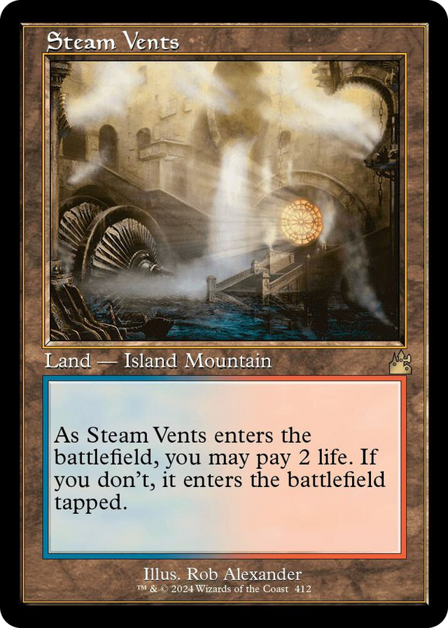 0412 Steam Vents (Retro Frame) R Ravnica Remastered
