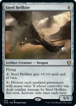 0874 Steel Hellkite R Commander Legends: Battle for Baldur's Gate