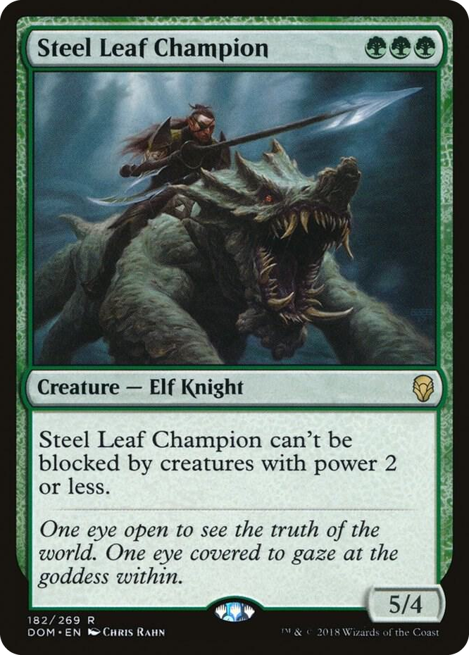 0182 Steel Leaf Champion R Dominaria