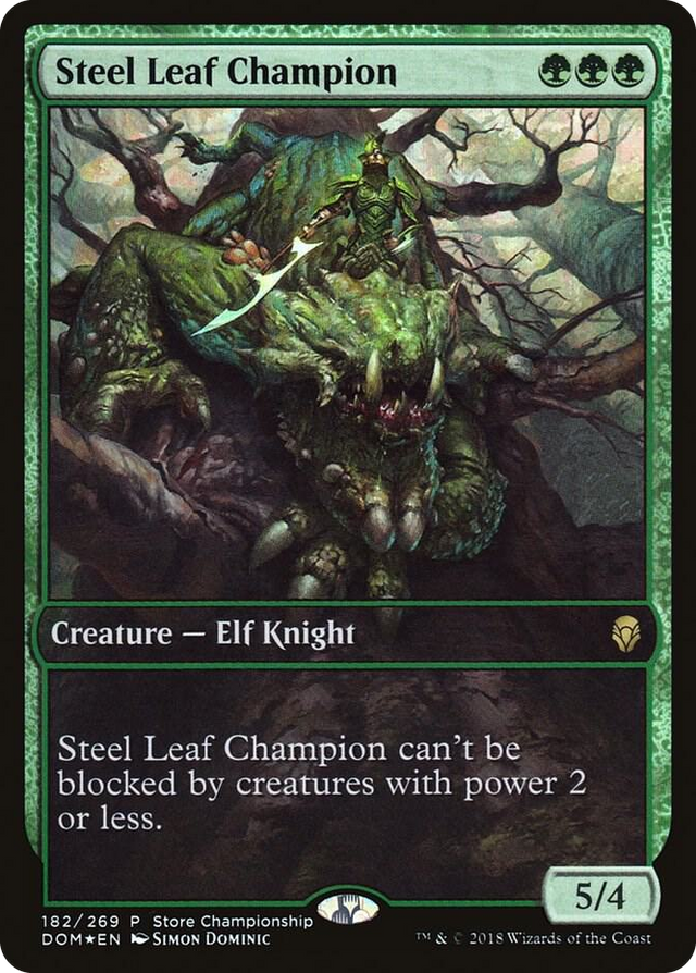 0182 Steel Leaf Champion P Game Day & Store Championship Promos