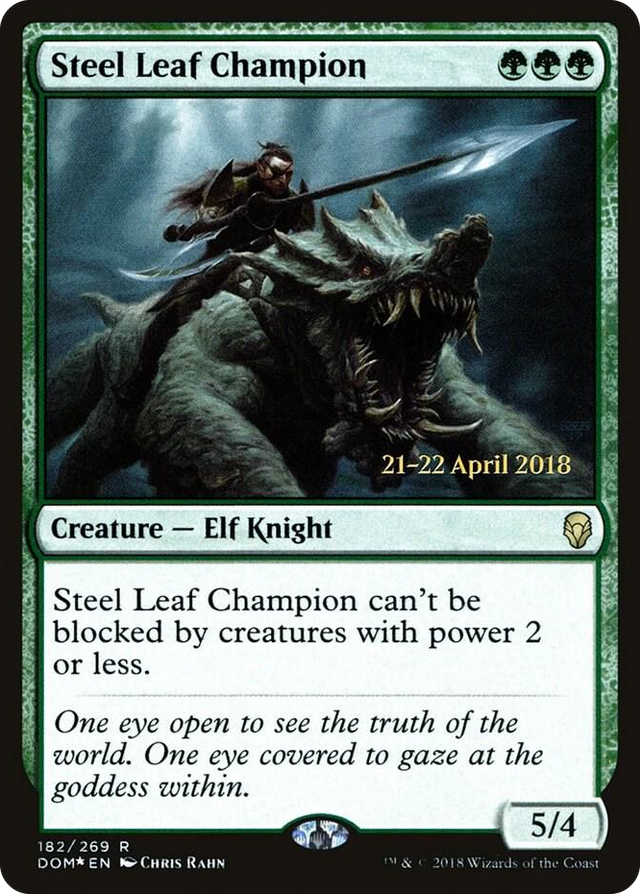 0182 Steel Leaf Champion R Prerelease Cards