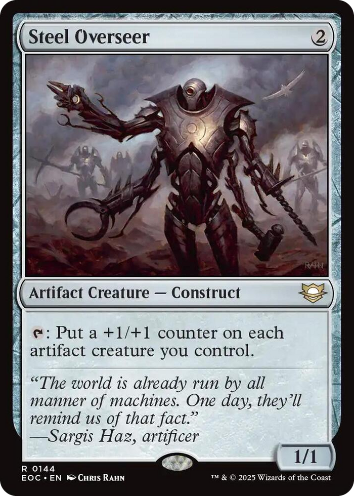 Steel Overseer #144 R - Commander: Edge of Eternities Pokemon card