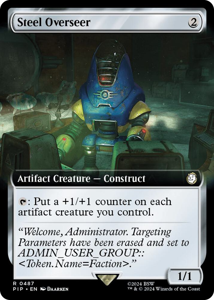 0487 Steel Overseer (Extended Art) R Universes Beyond: Fallout