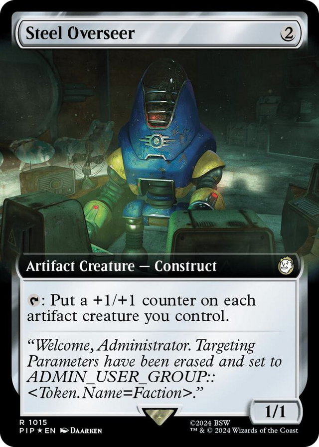 1015 Steel Overseer (Extended Art) (Surge Foil) R Universes Beyond: Fallout