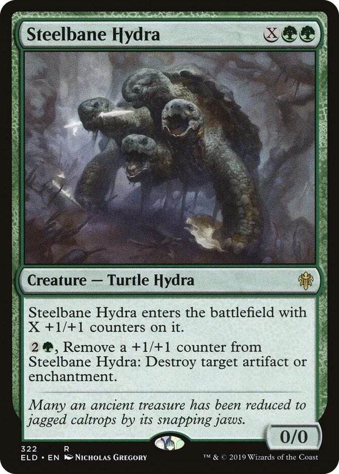 0322 Steelbane Hydra R Throne of Eldraine