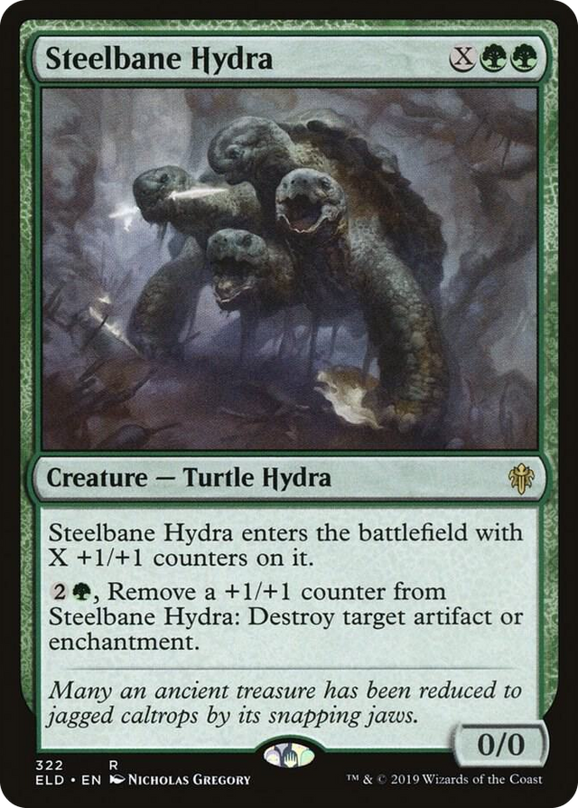 0322 Steelbane Hydra R Throne of Eldraine