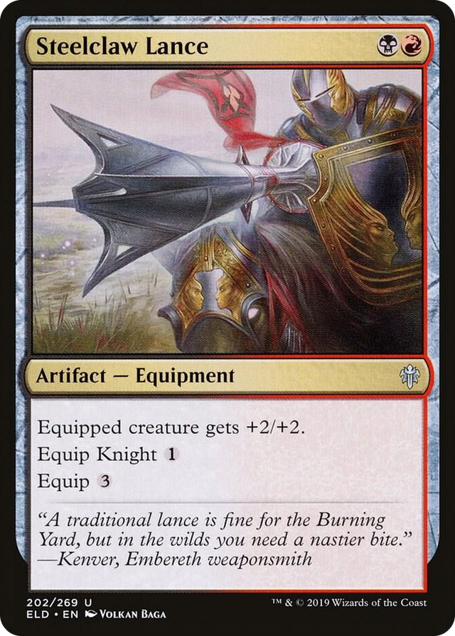 0202 Steelclaw Lance U Throne of Eldraine