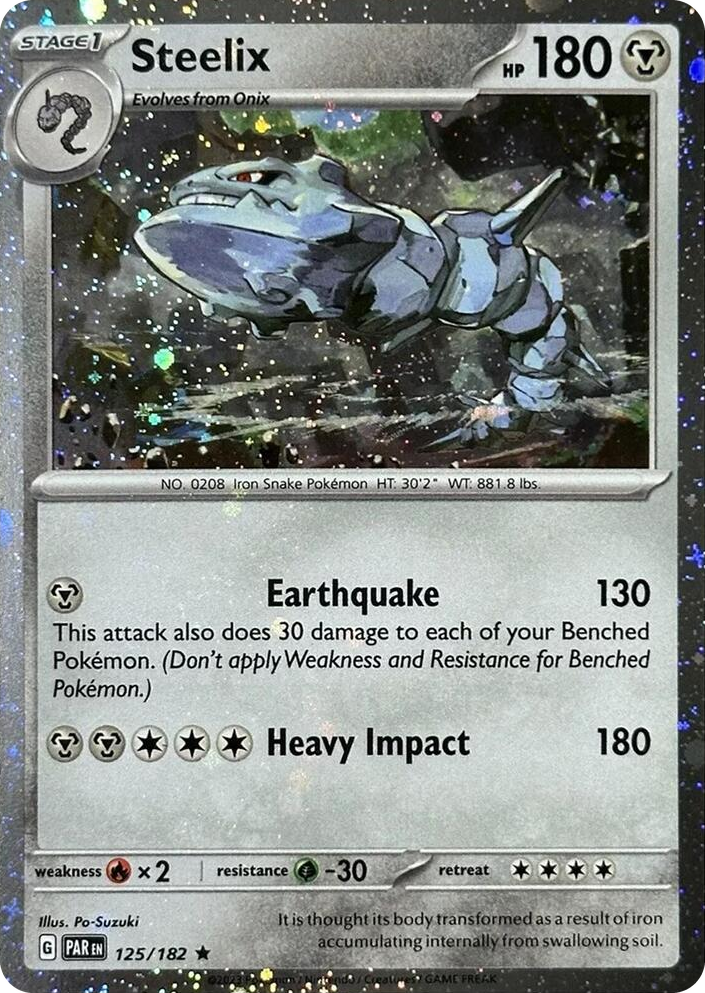 0125 Steelix - 125/182 (Cosmos Holo) Rare Miscellaneous Cards & Products