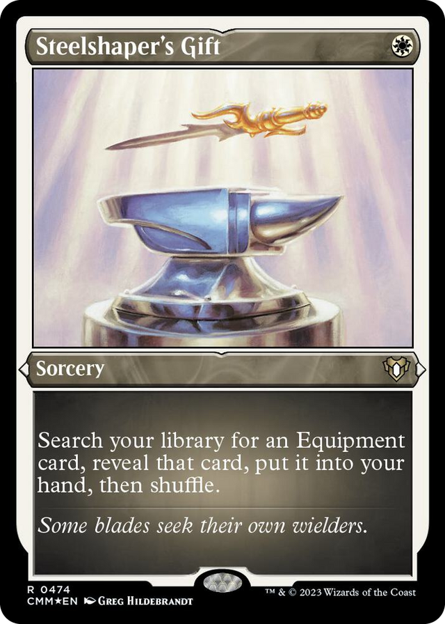 0474 Steelshaper's Gift (Foil Etched) R Commander Masters