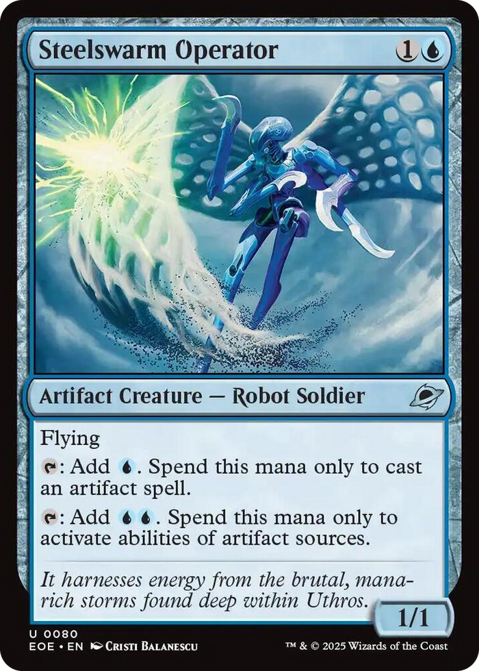 Steelswarm Operator #80 U - Edge of Eternities Pokemon card