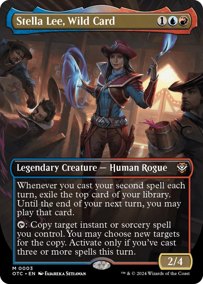 0003 Stella Lee, Wild Card (Borderless) M Commander: Outlaws of Thunder Junction