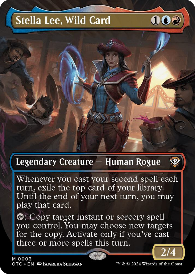 0003 Stella Lee, Wild Card (Borderless) M Commander: Outlaws of Thunder Junction