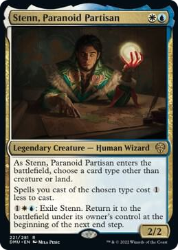 0221 Stenn, Paranoid Partisan R Dominaria United