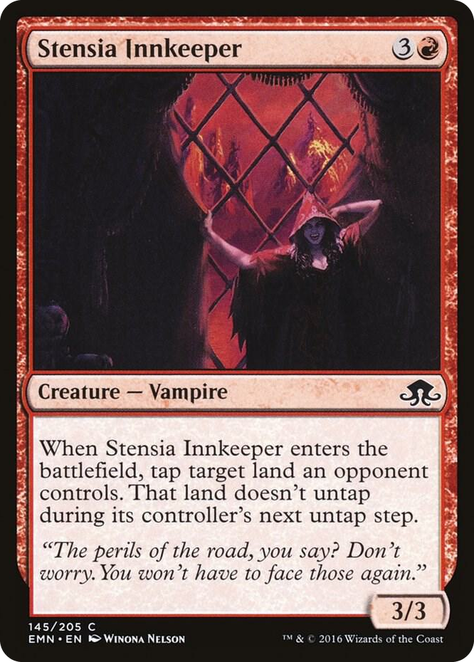 Stensia Innkeeper #145 C - Eldritch Moon Pokemon card
