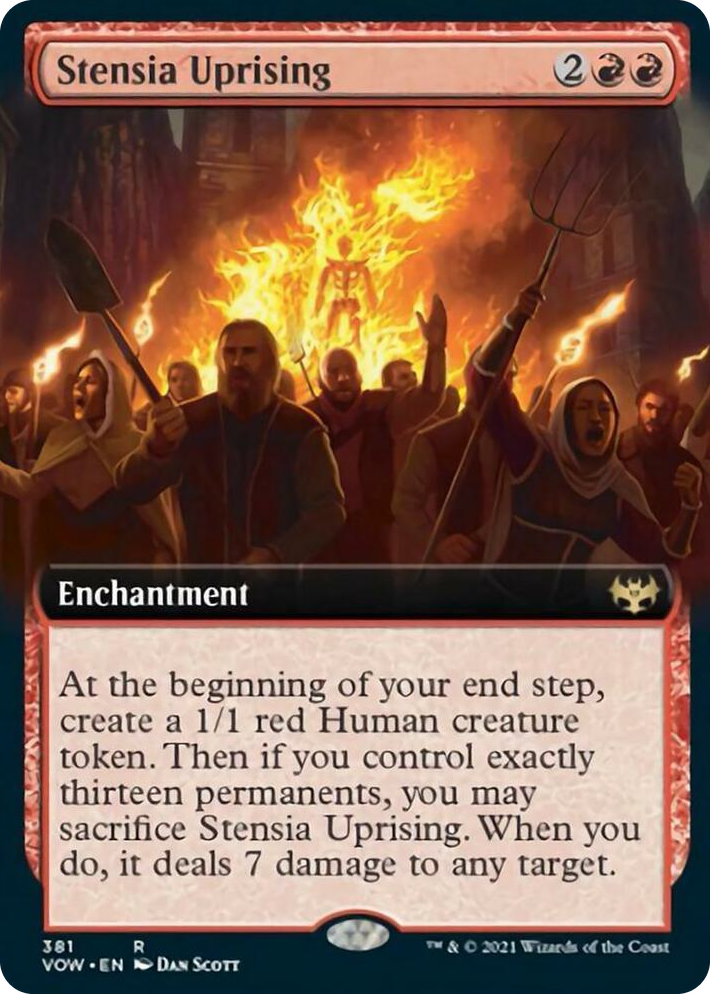 0381 Stensia Uprising (Extended Art) R Innistrad: Crimson Vow