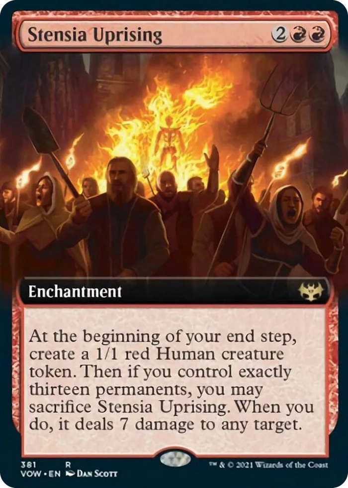0381 Stensia Uprising (Extended Art) R Innistrad: Crimson Vow