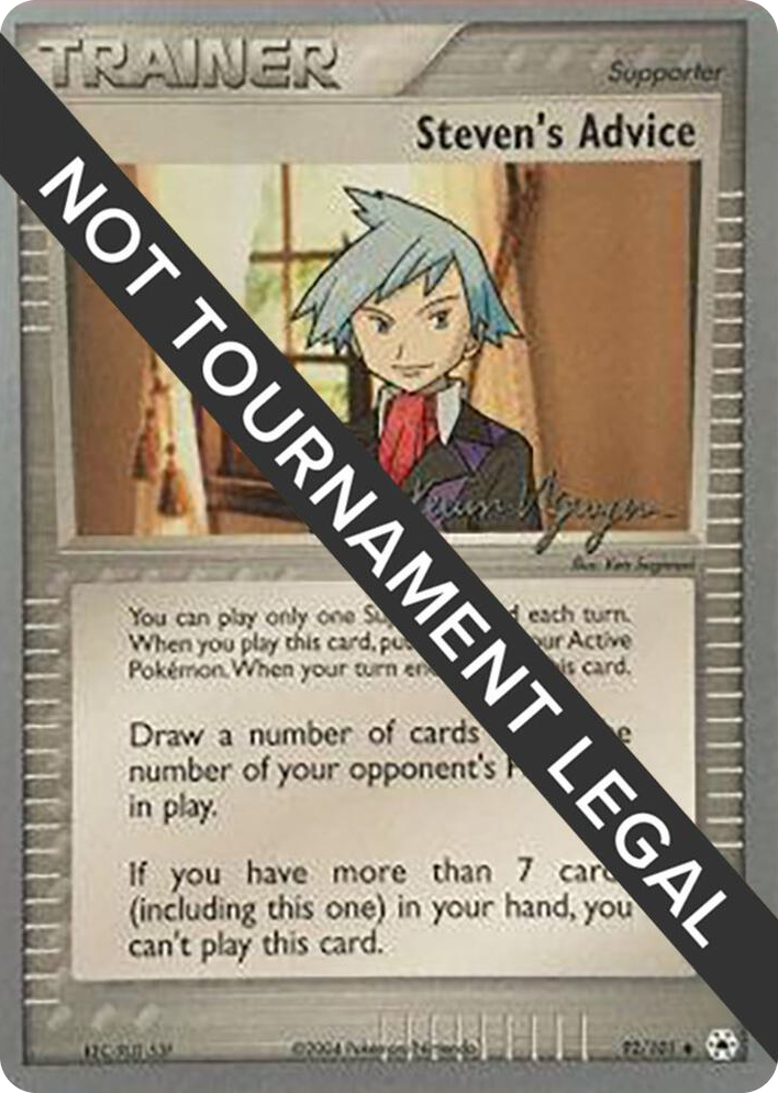 0092 Steven's Advice - 2004 (Kevin Nguyen) Uncommon World Championship Decks