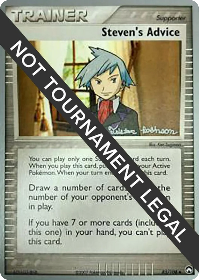 0083 Steven's Advice - 2008 (Tristan Robinson) Uncommon World Championship Decks