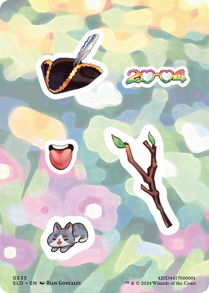 Sticker Sheet (0335) #335 S - Secret Lair Drop Series Pokemon card