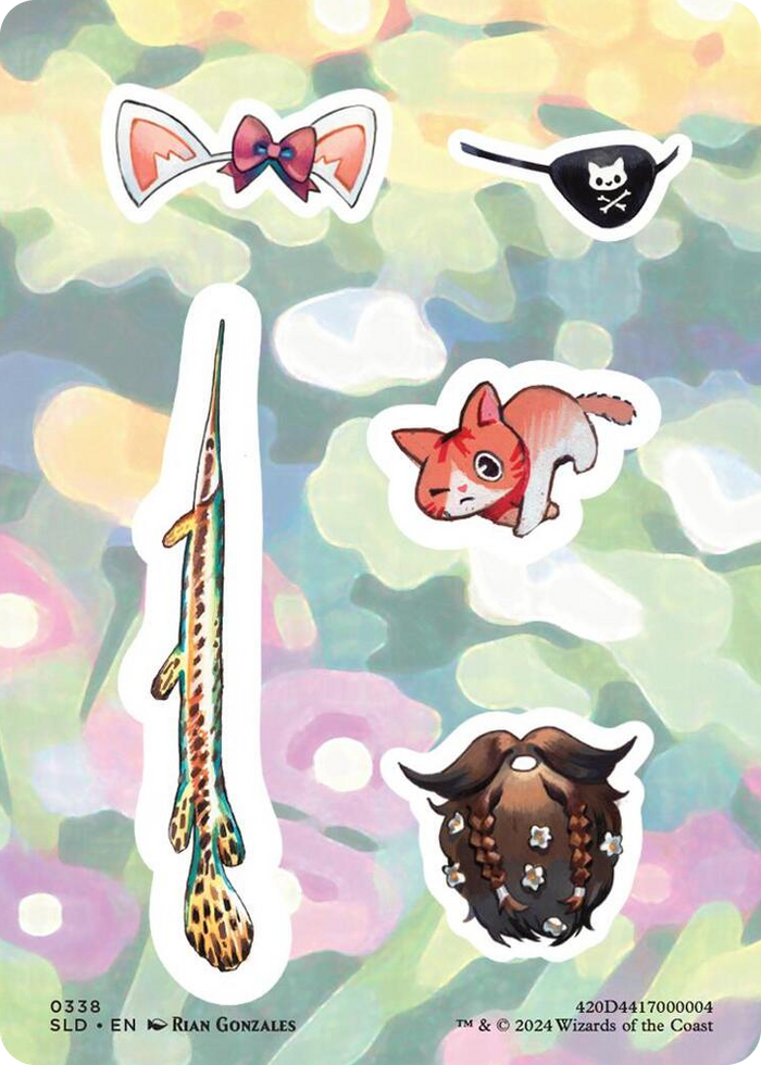 Sticker Sheet (0338) #338 S - Secret Lair Drop Series Pokemon card