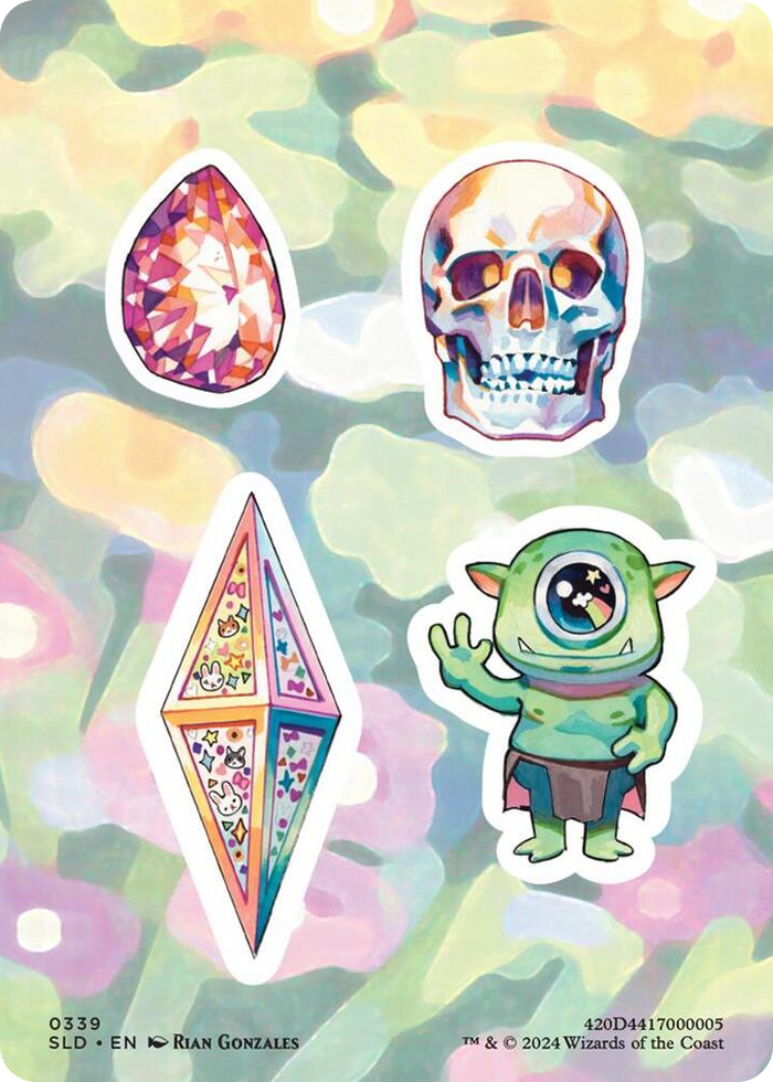 Sticker Sheet (0339) #339 S - Secret Lair Drop Series Pokemon card