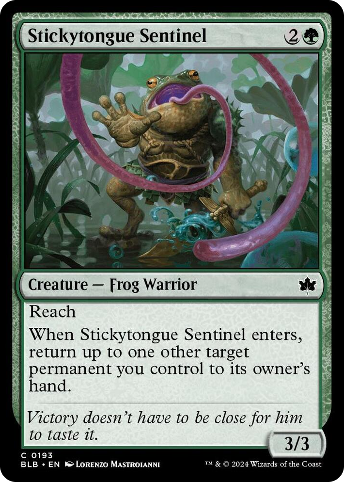 0193 Stickytongue Sentinel C Bloomburrow