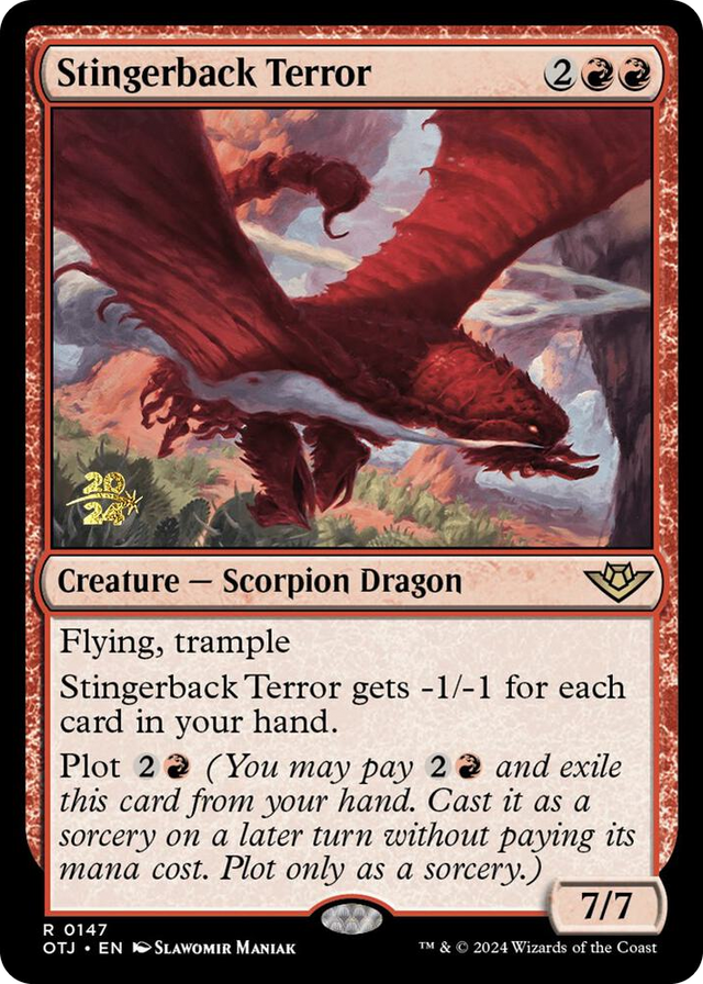 0147 Stingerback Terror R Prerelease Cards