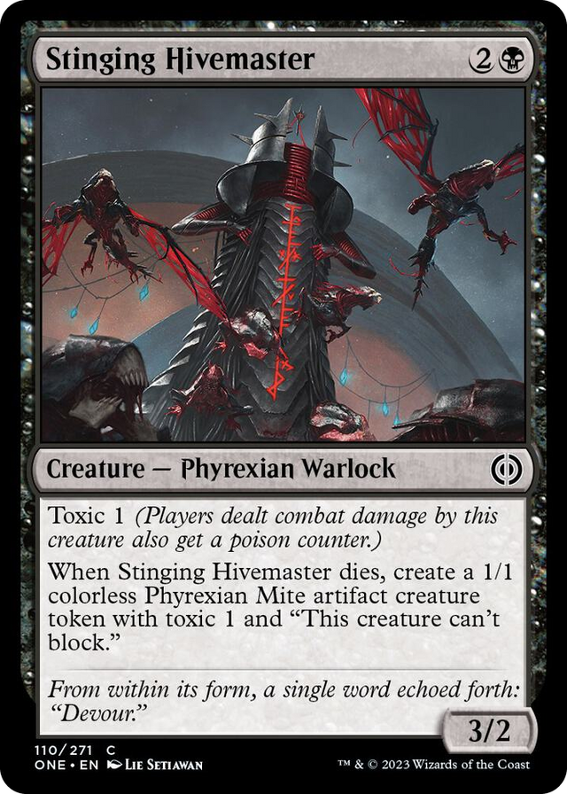 0110 Stinging Hivemaster C Phyrexia: All Will Be One