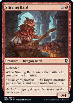 0195 Stirring Bard C Commander Legends: Battle for Baldur's Gate