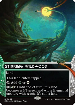 0039 Stirring Wildwood (0039) (Borderless) R Edge of Eternities: Stellar Sights
