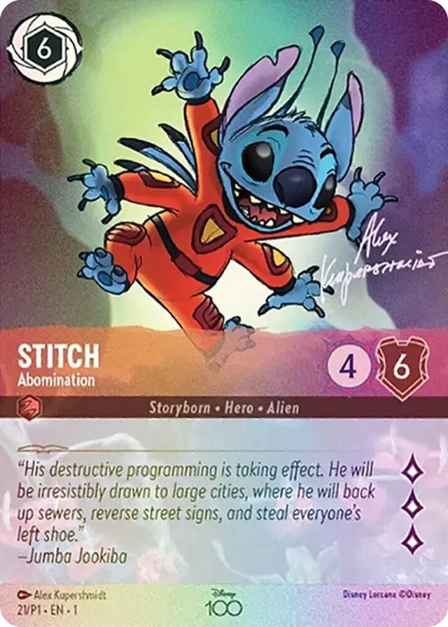 0021 Stitch - Abomination (Alternate Art) Promo Disney100 Promos