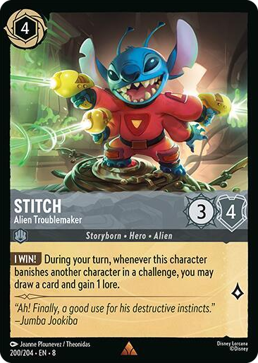 0200 Stitch - Alien Troublemaker Rare Reign of Jafar