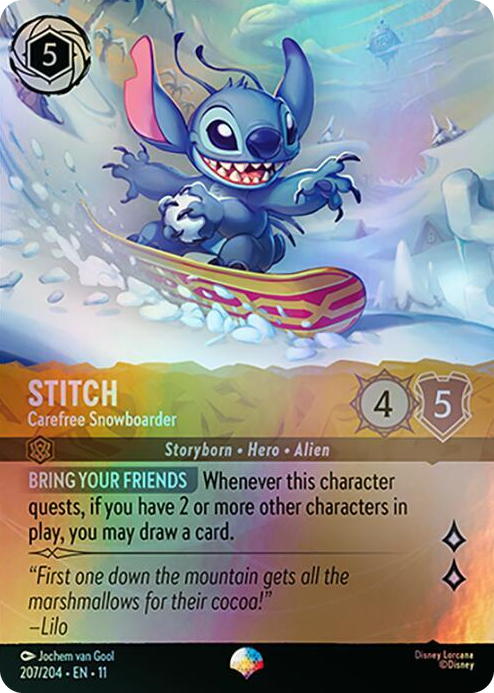 0207 Stitch - Carefree Snowboarder (Epic) Epic Winterspell