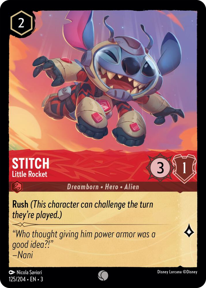 0125 Stitch - Little Rocket Common Into the Inklands