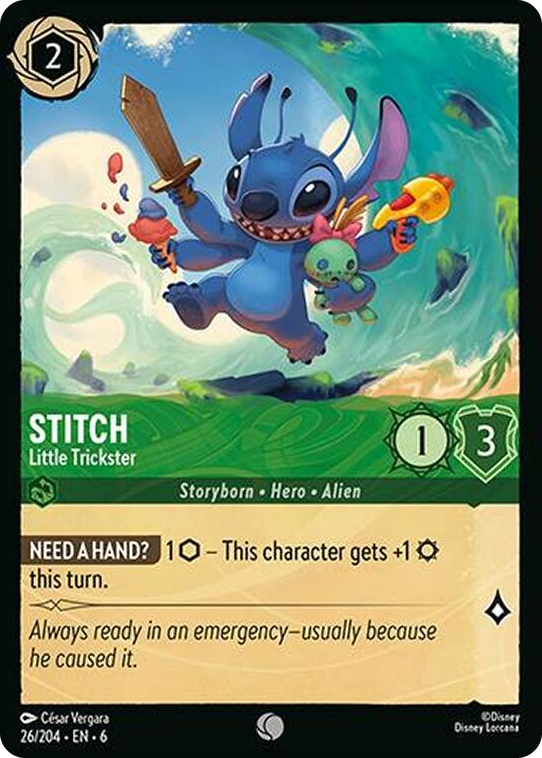 0026 Stitch - Little Trickster Common Azurite Sea