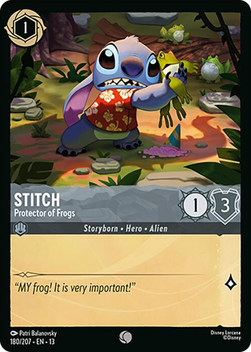 Stitch - Protector of Frogs #180 Common - Attack of the Vine! Pokemon card