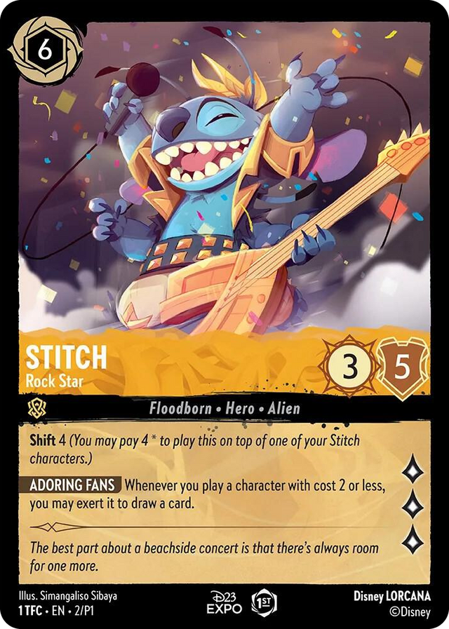 0002 Stitch - Rock Star Promo D23 Promos
