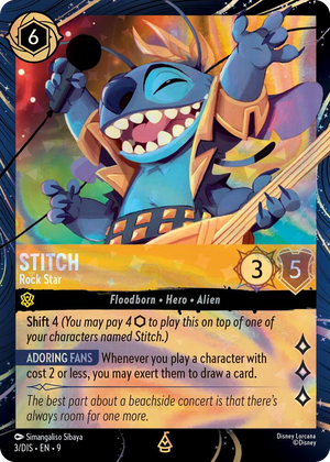 0003 Stitch - Rock Star Promo Disney Lorcana Promo Cards
