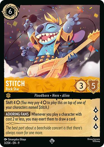 0003 Stitch - Rock Star Super Rare Fabled