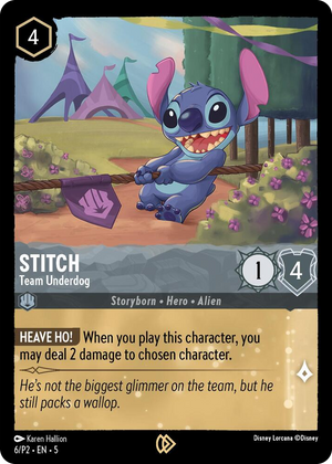0006 Stitch - Team Underdog Promo Disney Lorcana Promo Cards