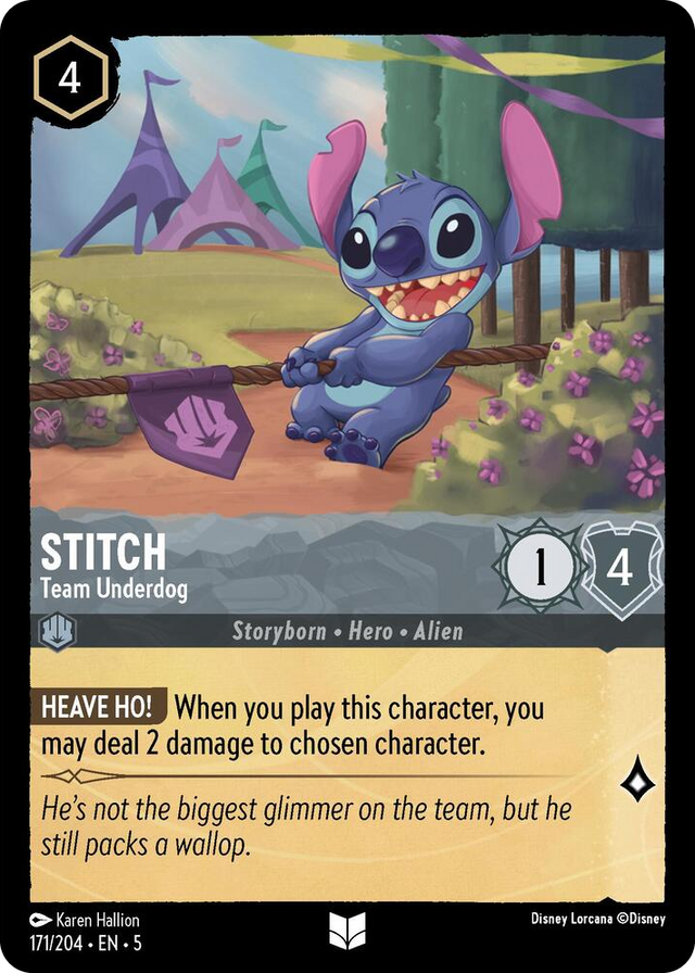 0171 Stitch - Team Underdog Uncommon Shimmering Skies