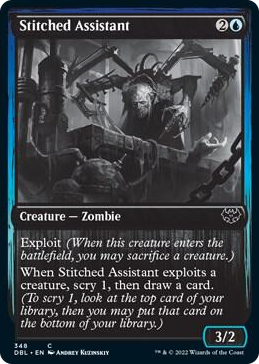 Stitched Assistant #348 C - Innistrad: Double Feature Pokemon card