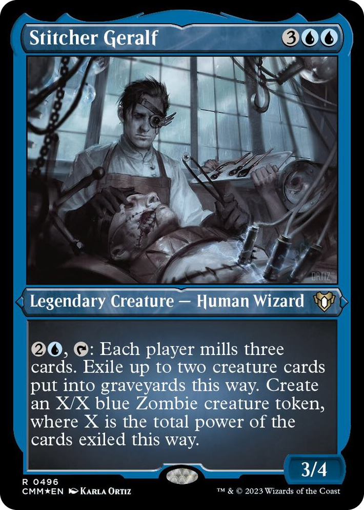 0496 Stitcher Geralf (Foil Etched) R Commander Masters