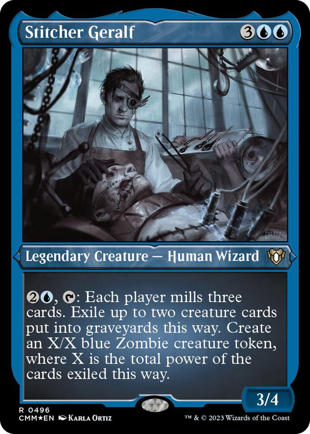 0496 Stitcher Geralf (Foil Etched) R Commander Masters