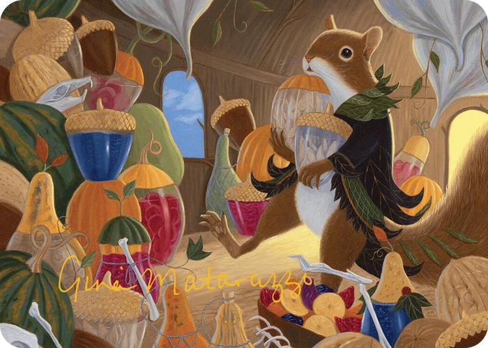 Stocking the Pantry Art Card (Gold-Stamped Signature) #24 S - Art Series: Bloomburrow Pokemon card