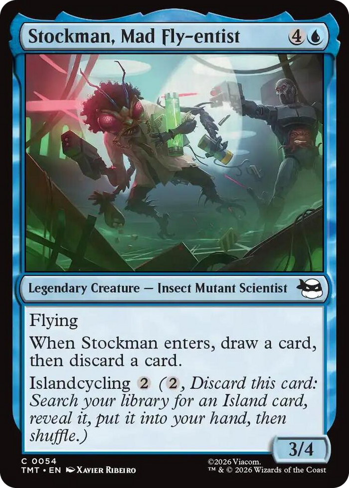 Stockman, Mad Fly-entist #54 C - Teenage Mutant Ninja Turtles Pokemon card